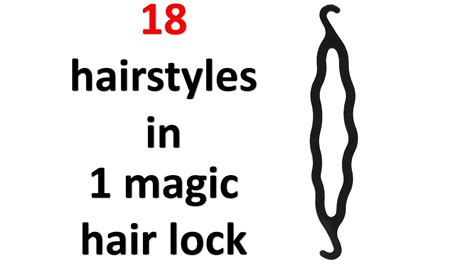 18 hairstyle with 1 magic hair lock .
